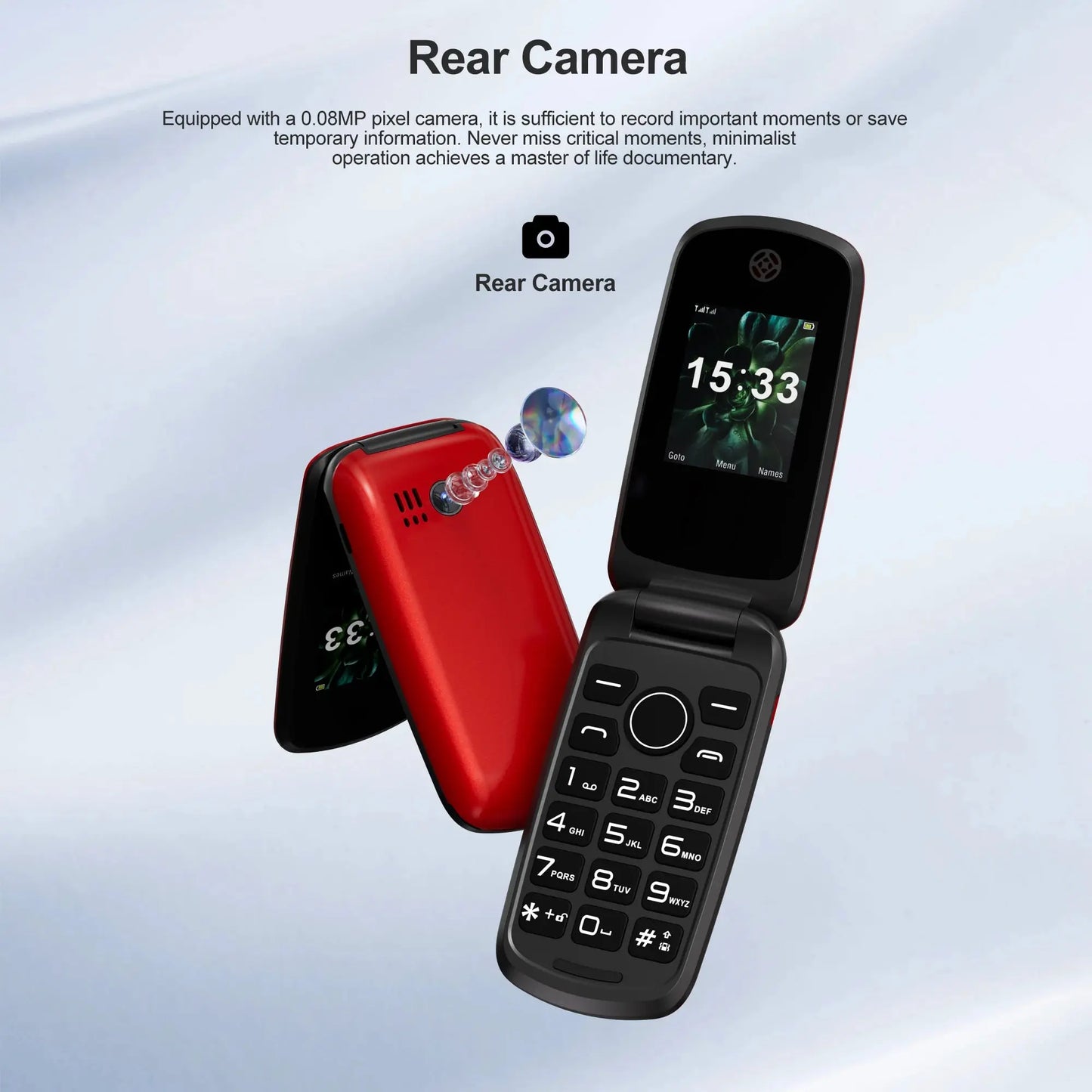 SERVO F4 Foldable Mobile Phone - Dual SIM with Call Recording ryshop