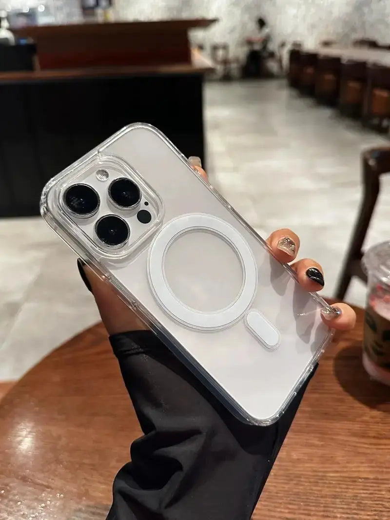 Original Transparent Magnetic Case for MagSafe Wireless Charging ryshop