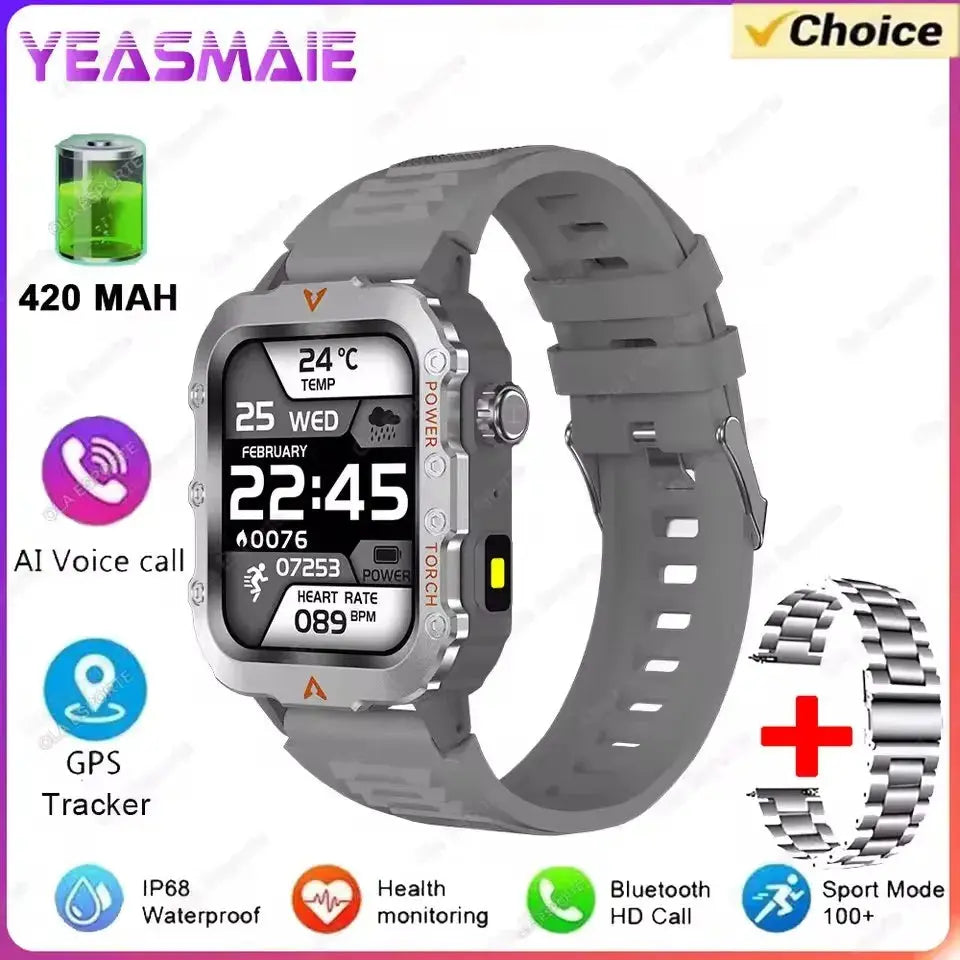 2025 New SmartWatch Men Military Outdoor GPS Sport Watch ryshop