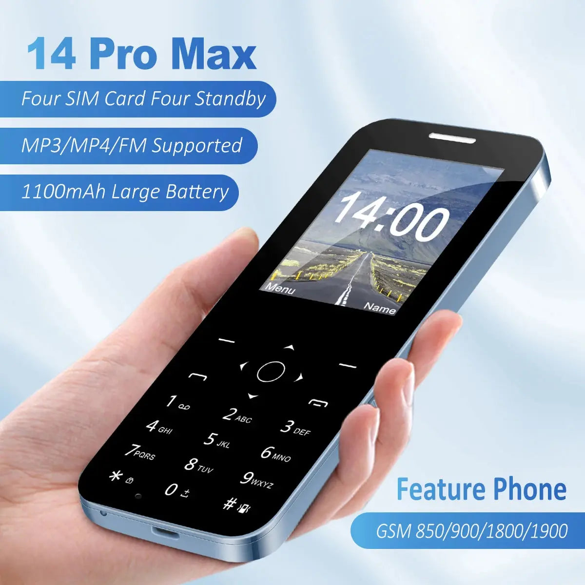 MKTEL M14 Feature Phone - Versatile Four SIM Standby ryshop