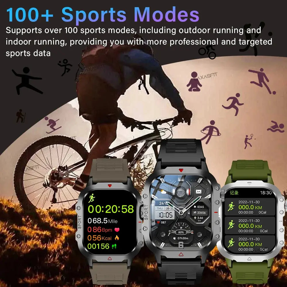 KESHUYOU Outdoor Sports Smart Watch with 2.01 Inch HD Screen ryshop