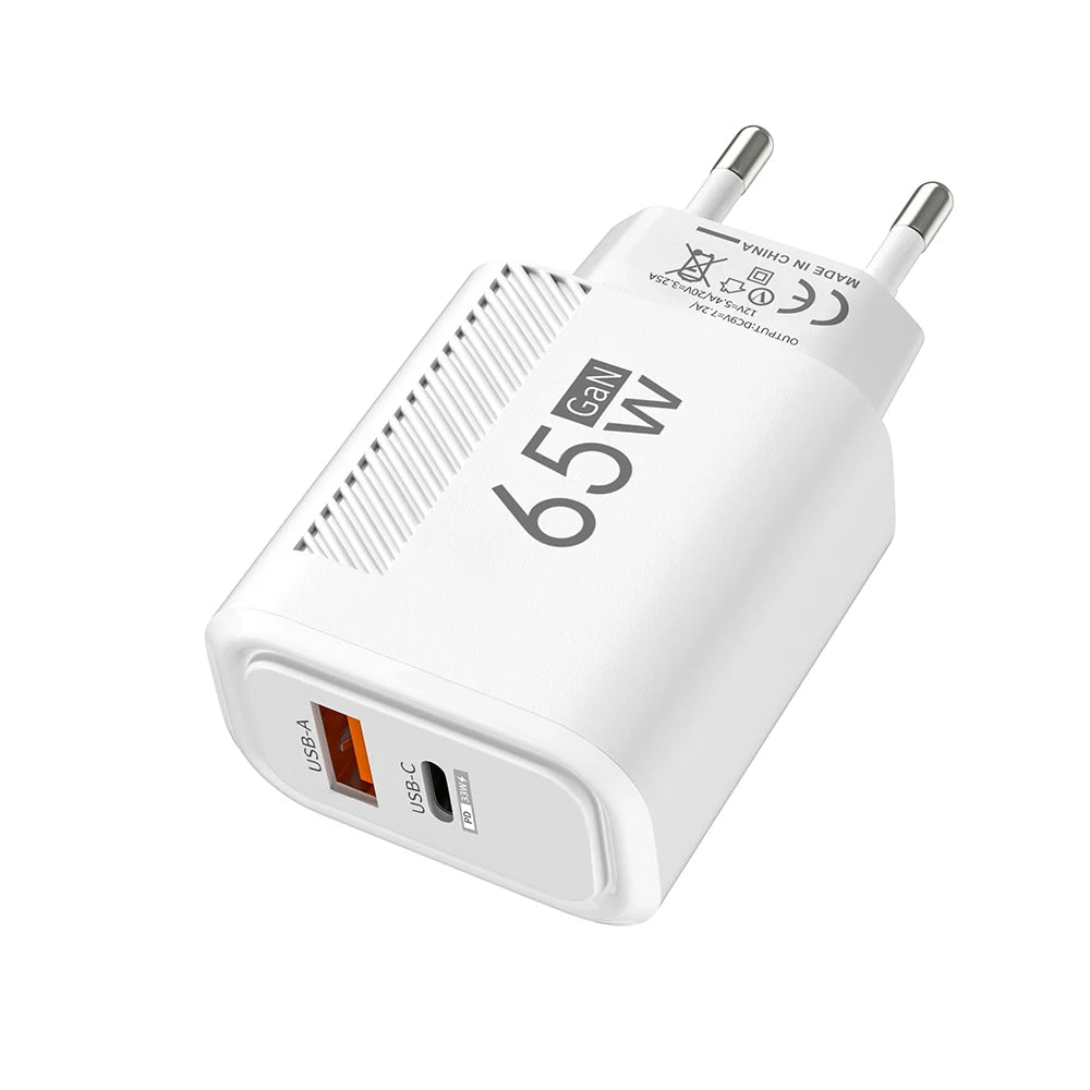 65W GaN USB PD Charger - Type C Fast Charging Adapter ryshop
