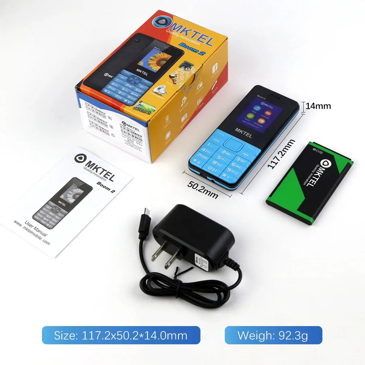 MKTEL BOOM 2 Feature Phone - Simple & Reliable Communication ryshop