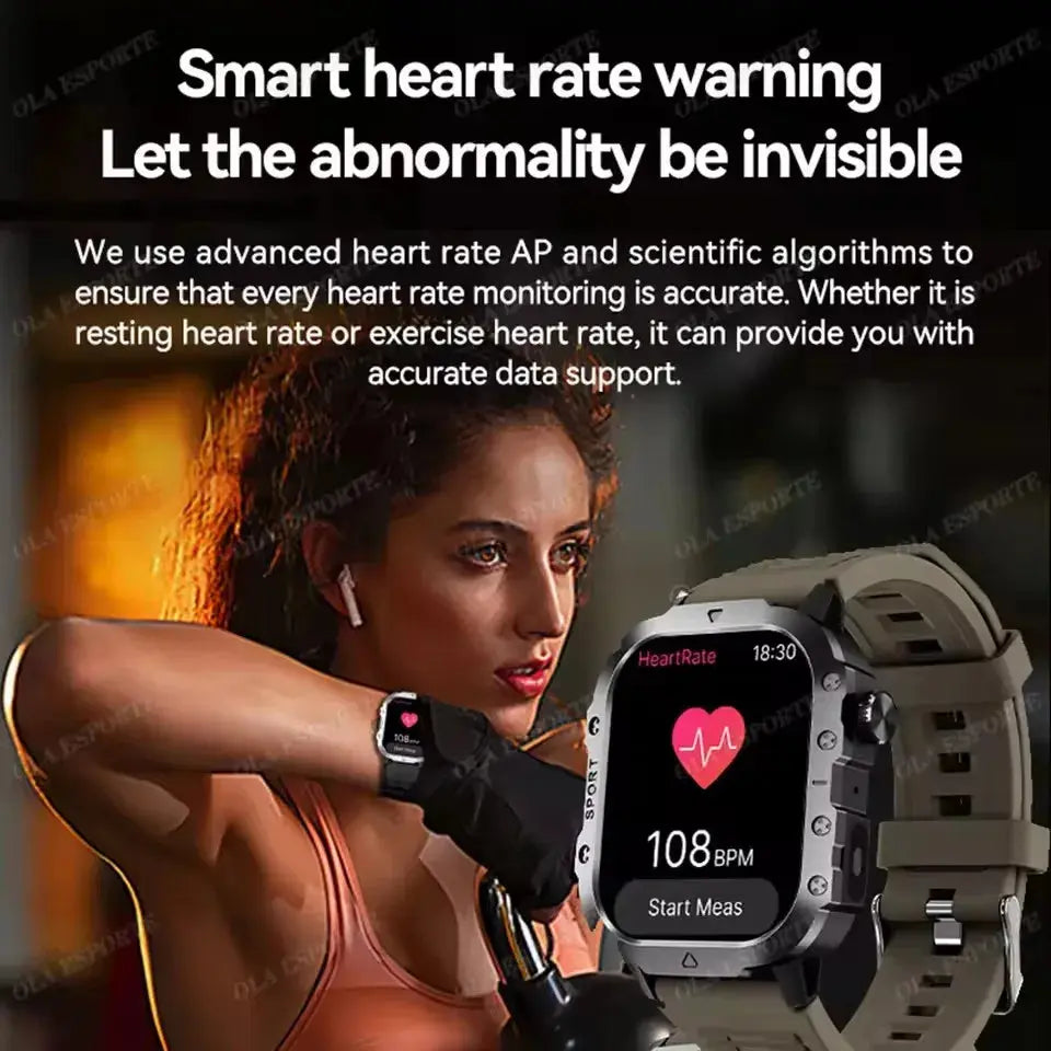 2025 New SmartWatch Men Military Outdoor GPS Sport Watch ryshop