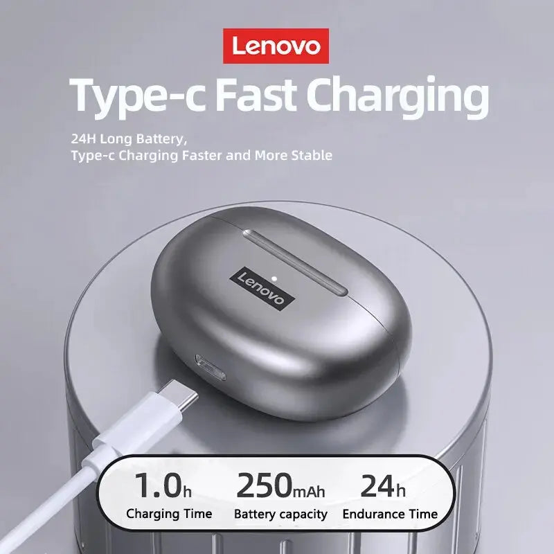 Lenovo LP5 Wireless Bluetooth Earbuds with Active Noise-Cancellation ryshop