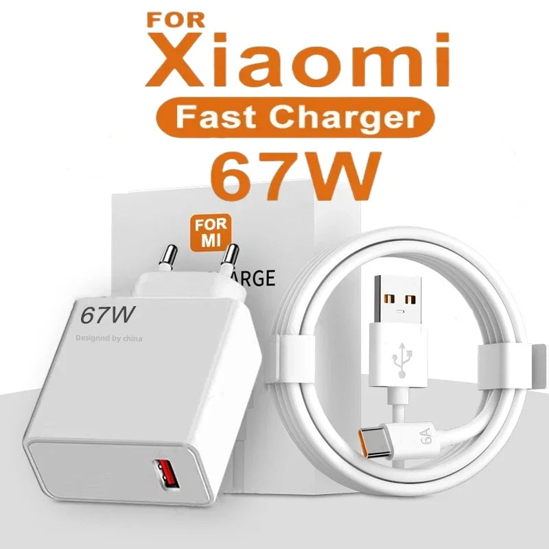 67W USB Fast Charger for Xiaomi Devices ryshop