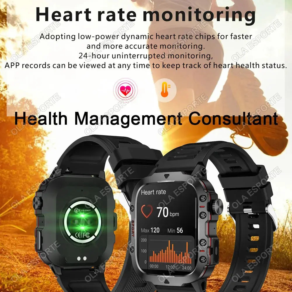 2025 Smartwatch Men Bluetooth Call Health Monitor ryshop