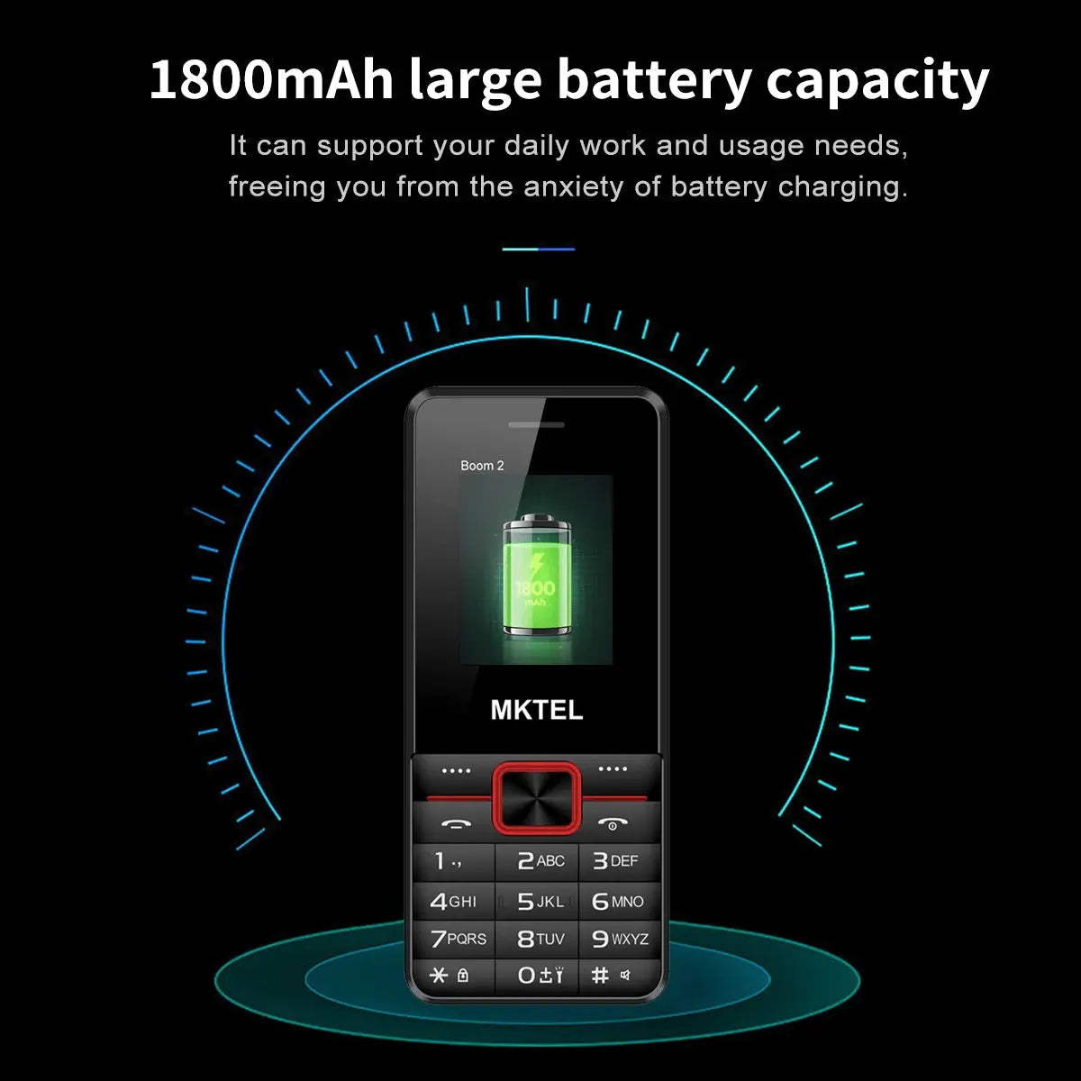 MKTEL BOOM 2 Feature Phone - Simple & Reliable Communication ryshop
