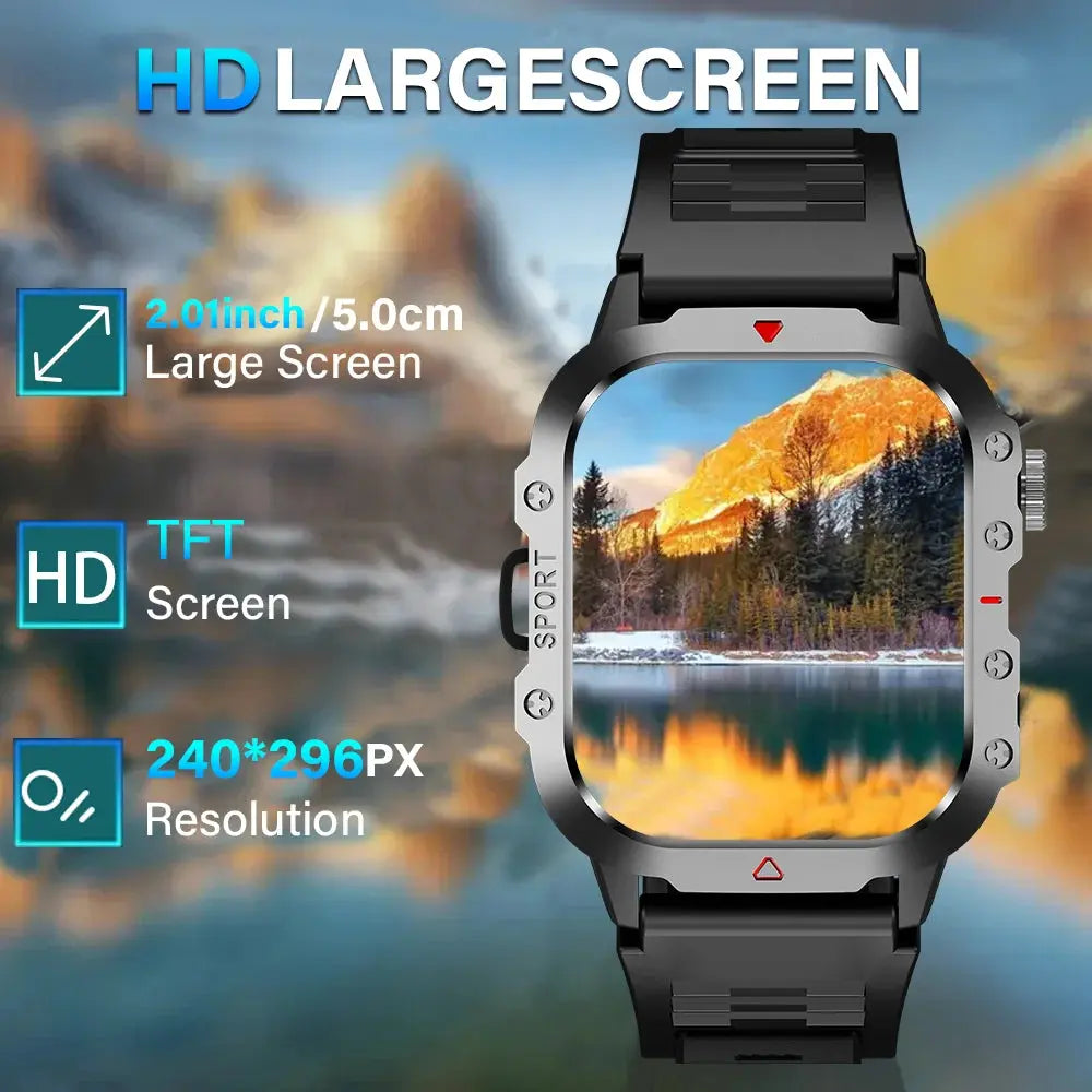 KESHUYOU Outdoor Sports Smart Watch with 2.01 Inch HD Screen ryshop