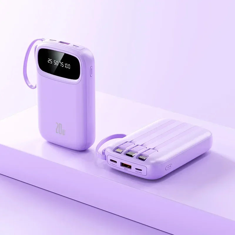BCAK 20 Milliampere Wholesale Power Bank with Built-in Cable ryshop