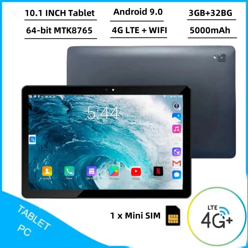 Glavey T4 10.1" Android 9.0 4G LTE Tablet ryshop