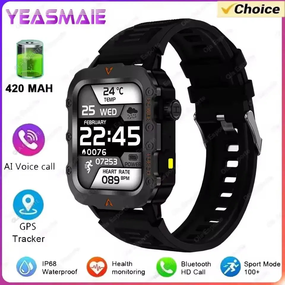 2025 New SmartWatch Men Military Outdoor GPS Sport Watch ryshop