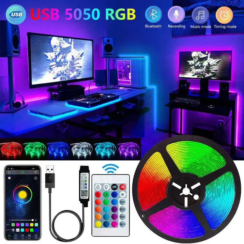 Bluetooth LED Strip Lights Smart SMD 5050 ryshop