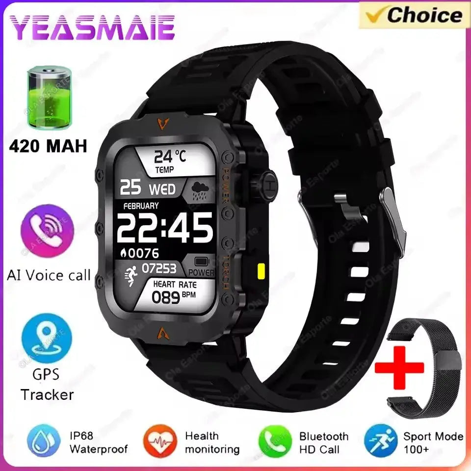 2025 New SmartWatch Men Military Outdoor GPS Sport Watch ryshop