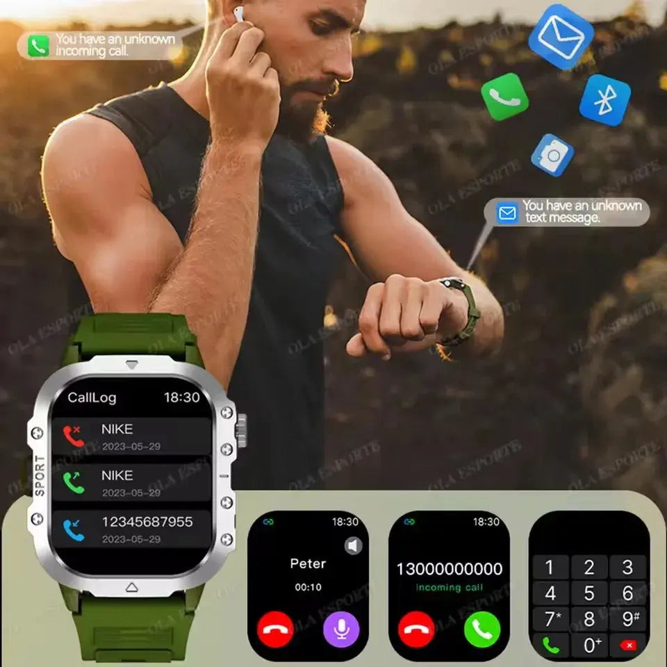 2025 New SmartWatch Men Military Outdoor GPS Sport Watch ryshop