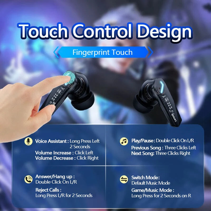 Lenovo GM2 Pro 5.3 Bluetooth Wireless Earbuds ryshop