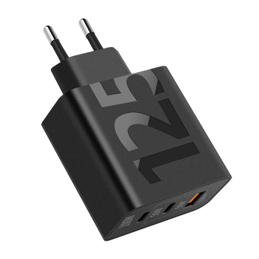125W 3 Ports USB Type C Fast Charging Phone Charger Adapter ryshop