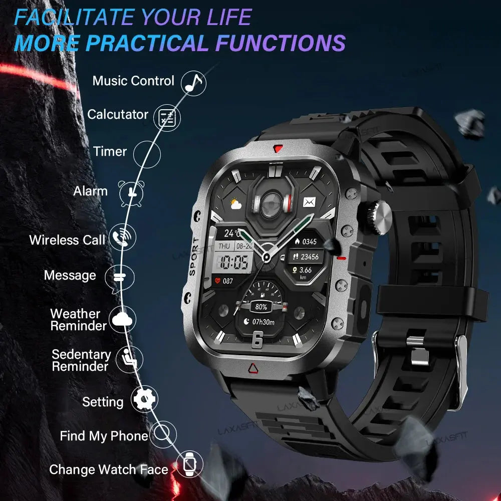 KESHUYOU Outdoor Sports Smart Watch with 2.01 Inch HD Screen ryshop