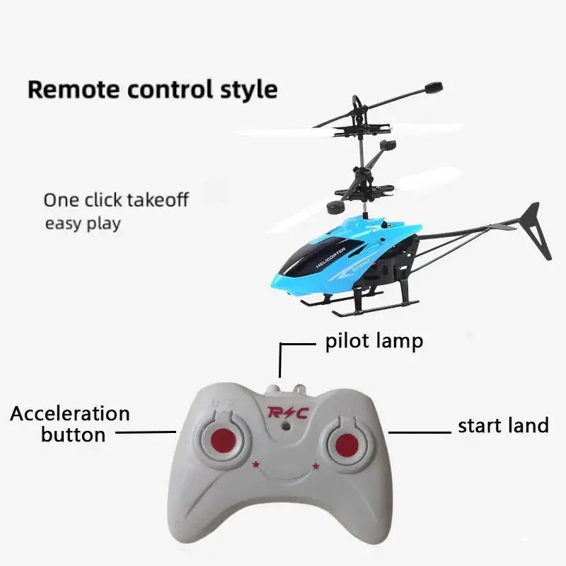 Rechargeable Mini RC Drone - Remote Safe Fall-resistant Helicopter for Children ryshop