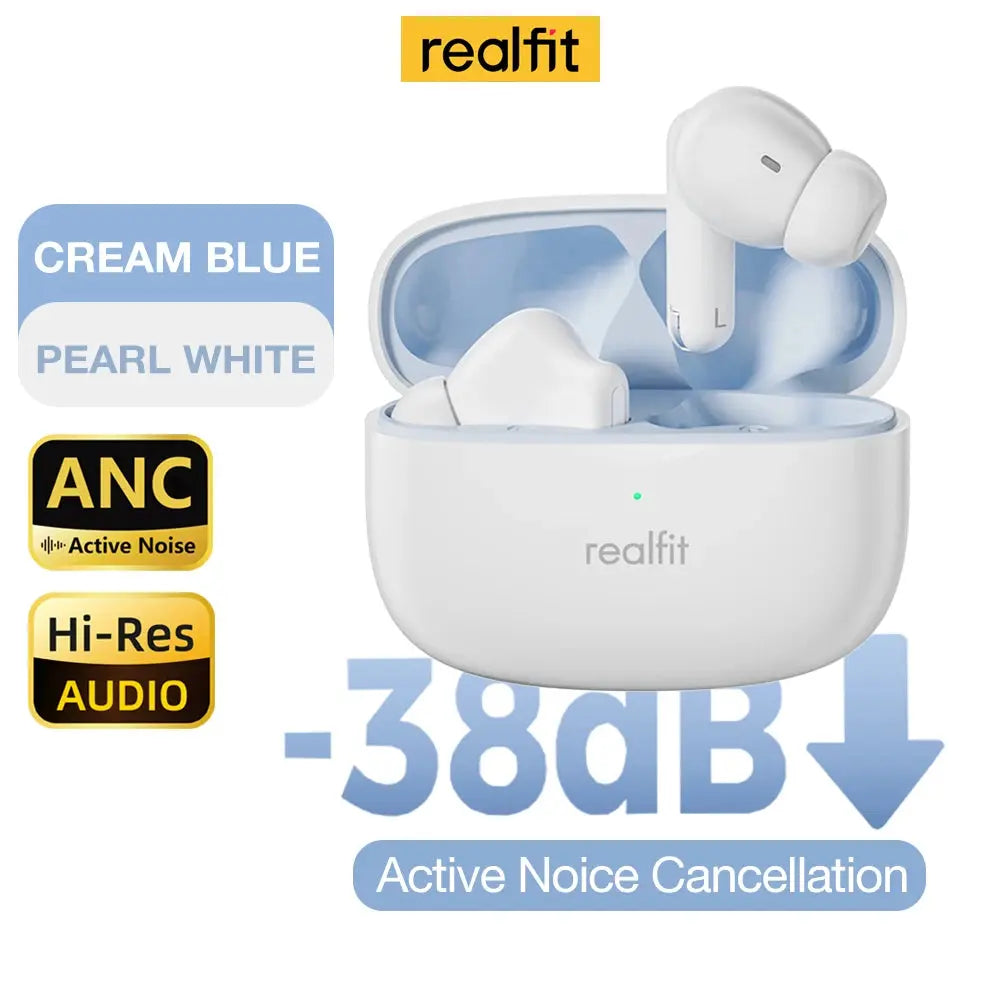 REALFIT F3 ANC Bluetooth Earphones with Superior Bass for Sports and Gaming ryshop