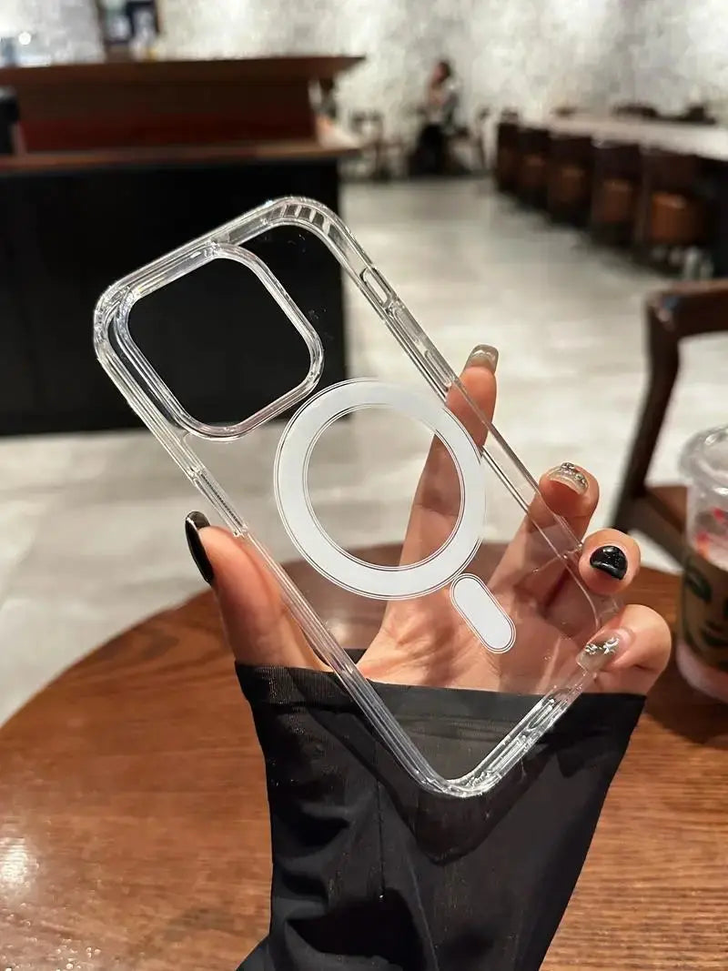 Original Transparent Magnetic Case for MagSafe Wireless Charging ryshop