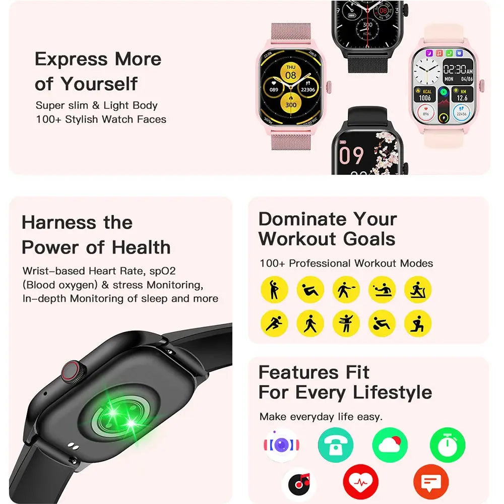 LEMFO LT10 Smart Watch 2024: Your Fitness Companion ryshop