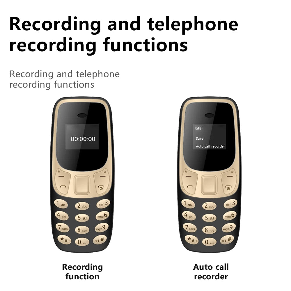 SERVO BM10 Mini Mobile Phone with Bluetooth Earphone Voice Dialer ryshop