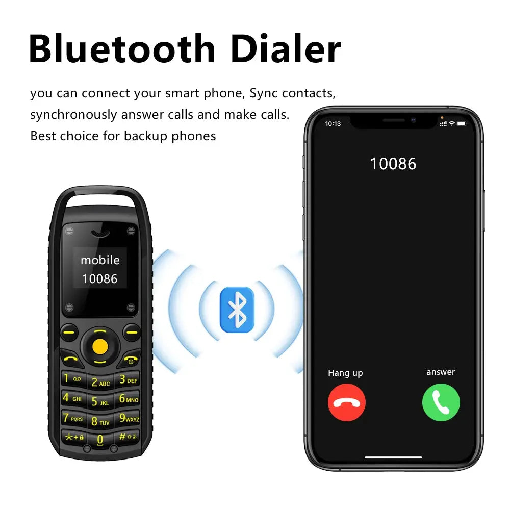 SERVO Mini Mobile Phone - Dual SIM and Bluetooth Dialing ryshop