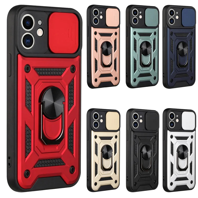Military Grade Bumpers Ring Cover for iPhone 16 17 15 14 13 12 11 Pro Max Mini Plus Air ryshop