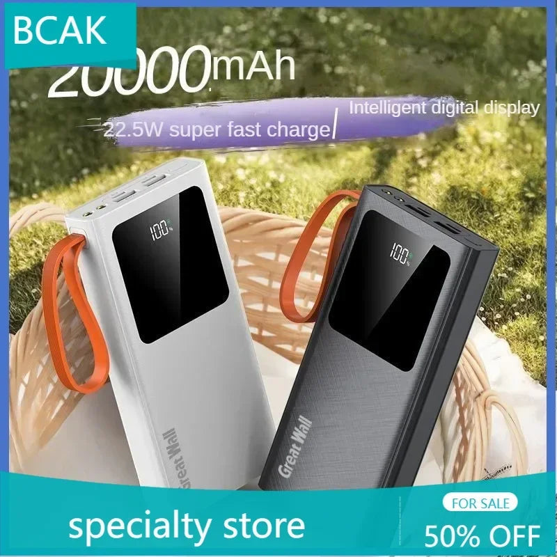 BCAK 20000mAh Two-way Fast Charging Outdoor Power Bank ryshop