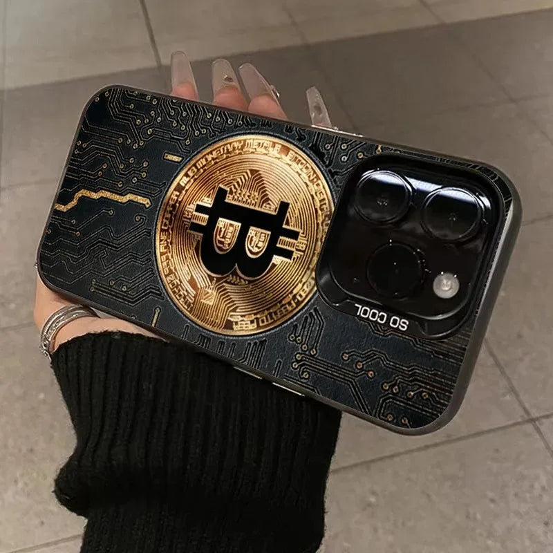 Luxury Bitcoin For iPhone Case - Shockproof Electroplate Design ryshop