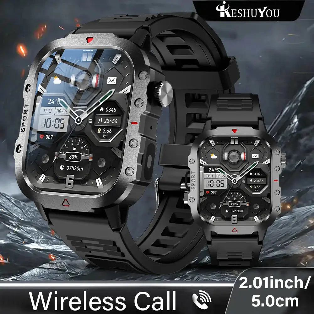 KESHUYOU Outdoor Sports Smart Watch with 2.01 Inch HD Screen ryshop