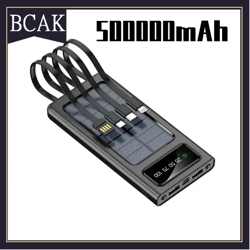BCAK Solar Power Bank 50000mAh - Ultra-Thin Power Solution ryshop