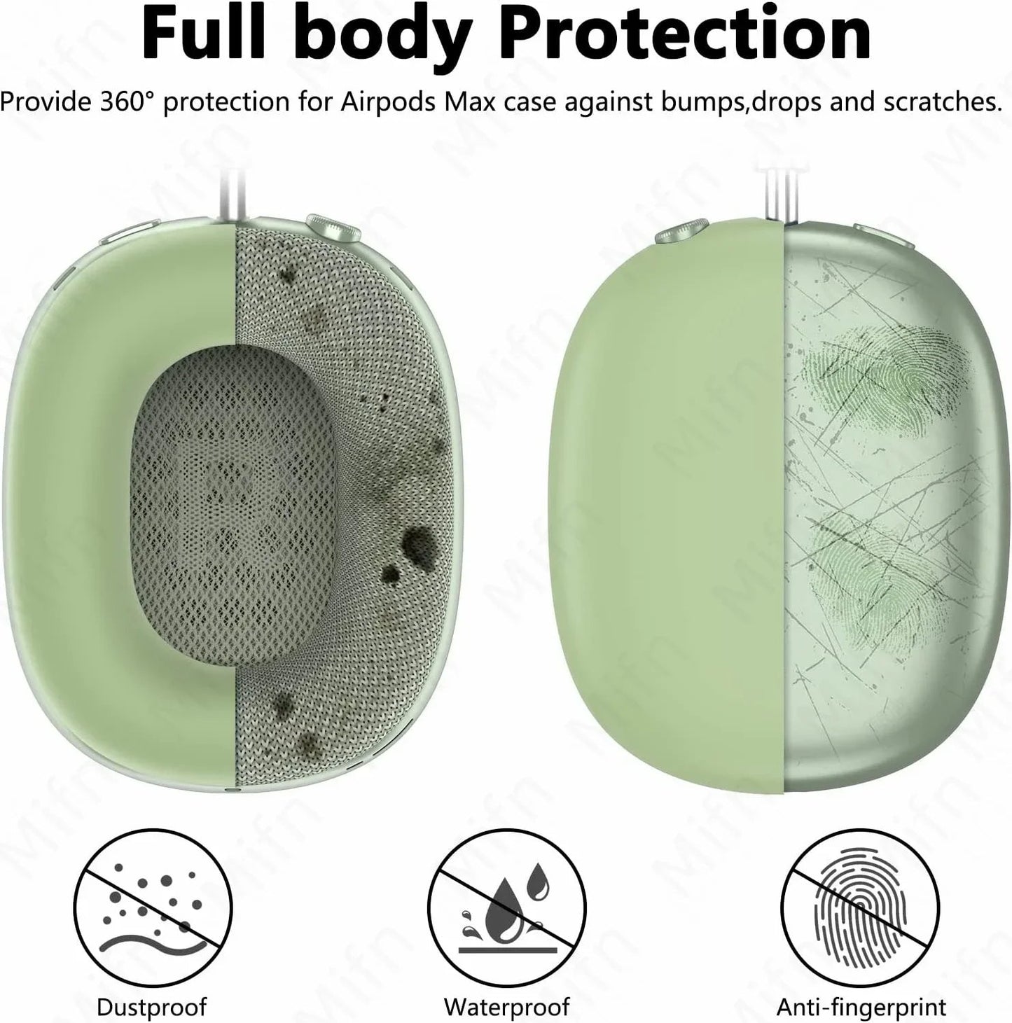 3 in 1 Soft Washable Headband Silicone Cover for AirPods Max 2021 ryshop