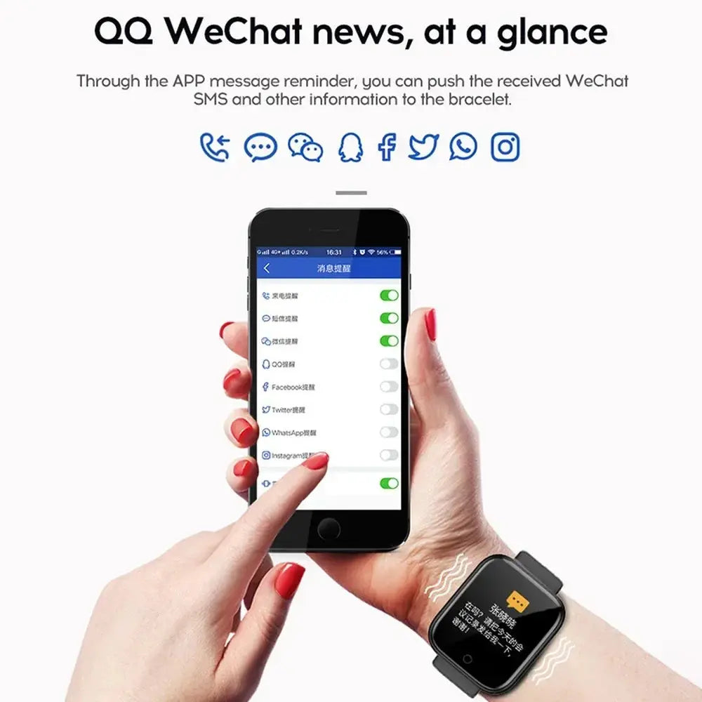 SAKZNR D20 Smart Watch: Fitness and Health Tracker ryshop