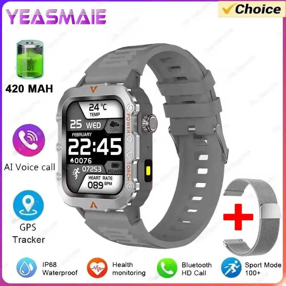 2025 New SmartWatch Men Military Outdoor GPS Sport Watch ryshop