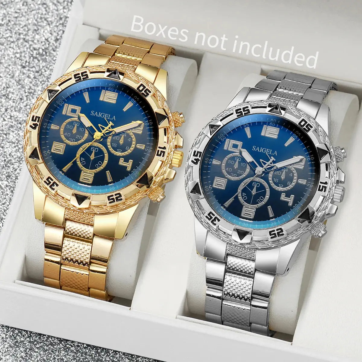 Yolako 2pcs Men Business Watches Set ryshop