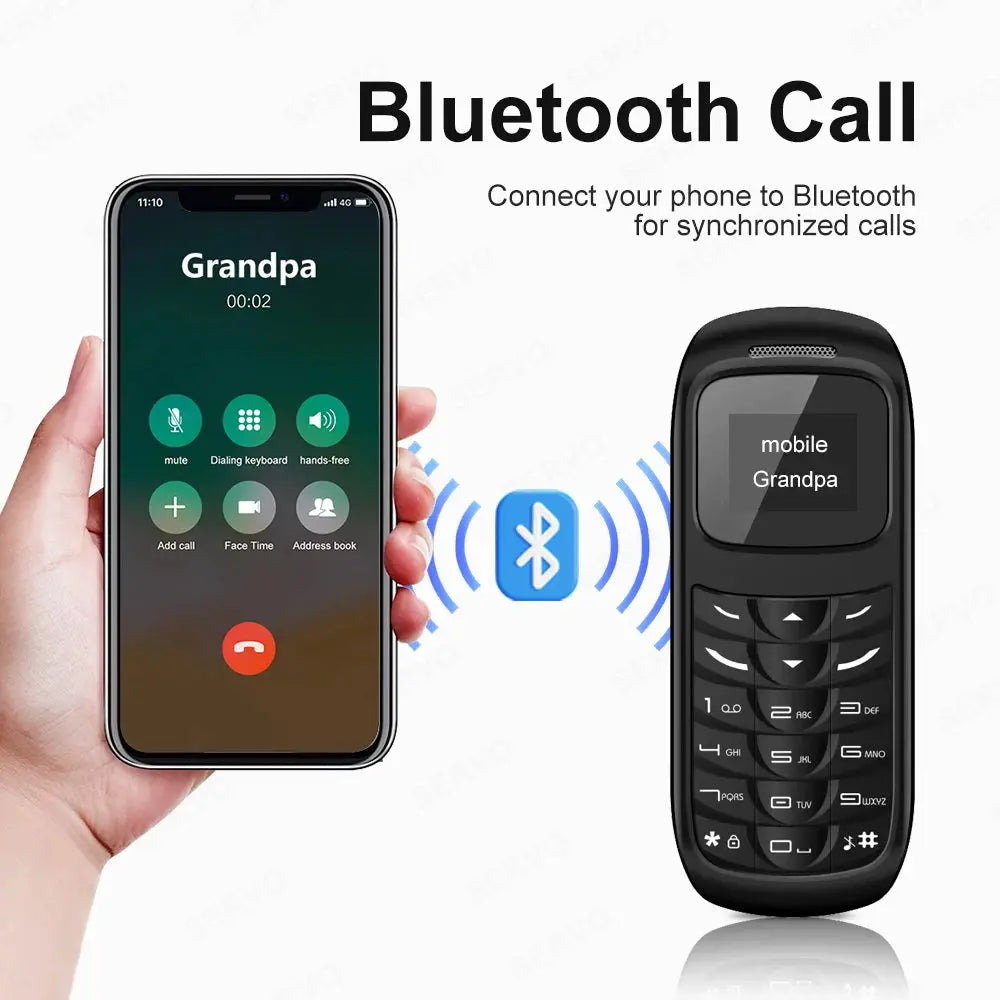 Unlocked Mini Mobile Phone Bluetooth Earphone Voice Changer Dialer ryshop