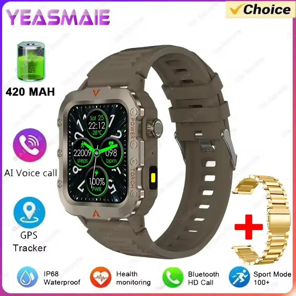 2025 New SmartWatch Men Military Outdoor GPS Sport Watch ryshop