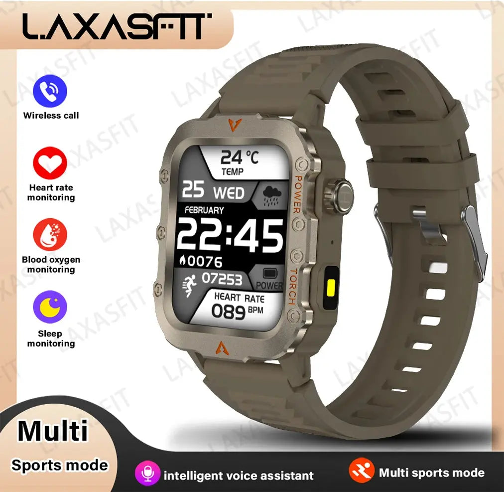 LAXASFIT New Outdoor Military Smartwatch ryshop
