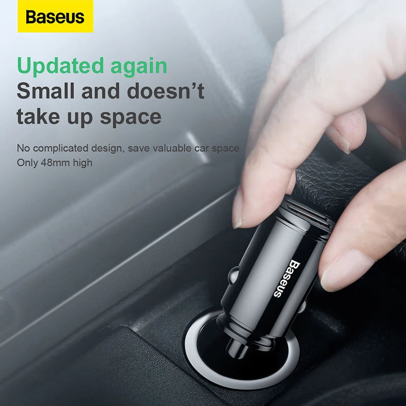 Baseus USB Car Charger Quick Charge 4.0 - 30W Fast Car USB Charger ryshop