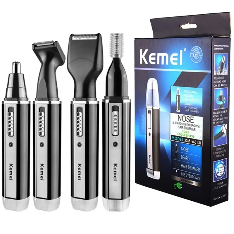 Kemei 4 in 1 Trimmer for Men - Electric Nose and Ear Trimmer Grooming Set ryshop