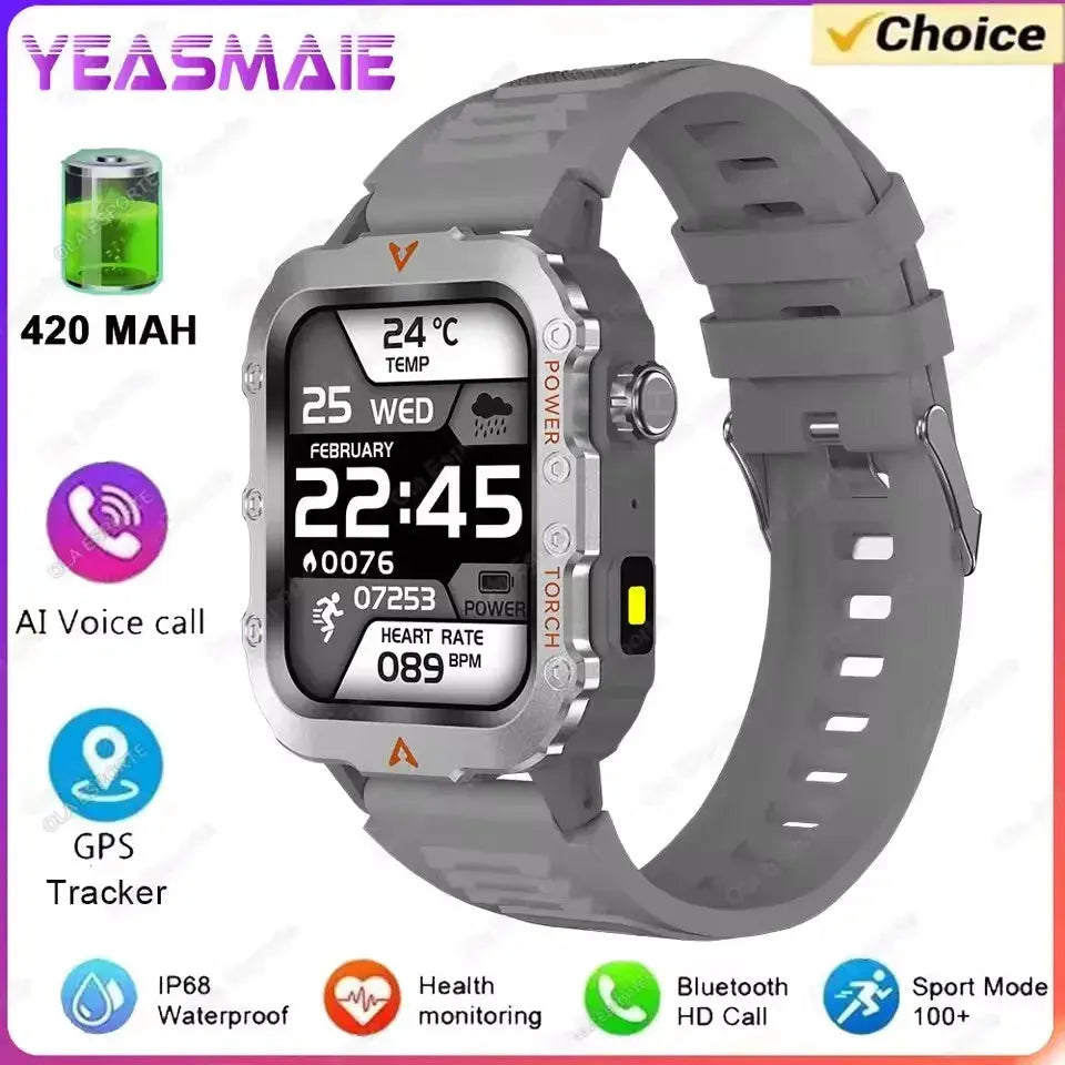 2025 New SmartWatch Men Military Outdoor GPS Sport Watch ryshop