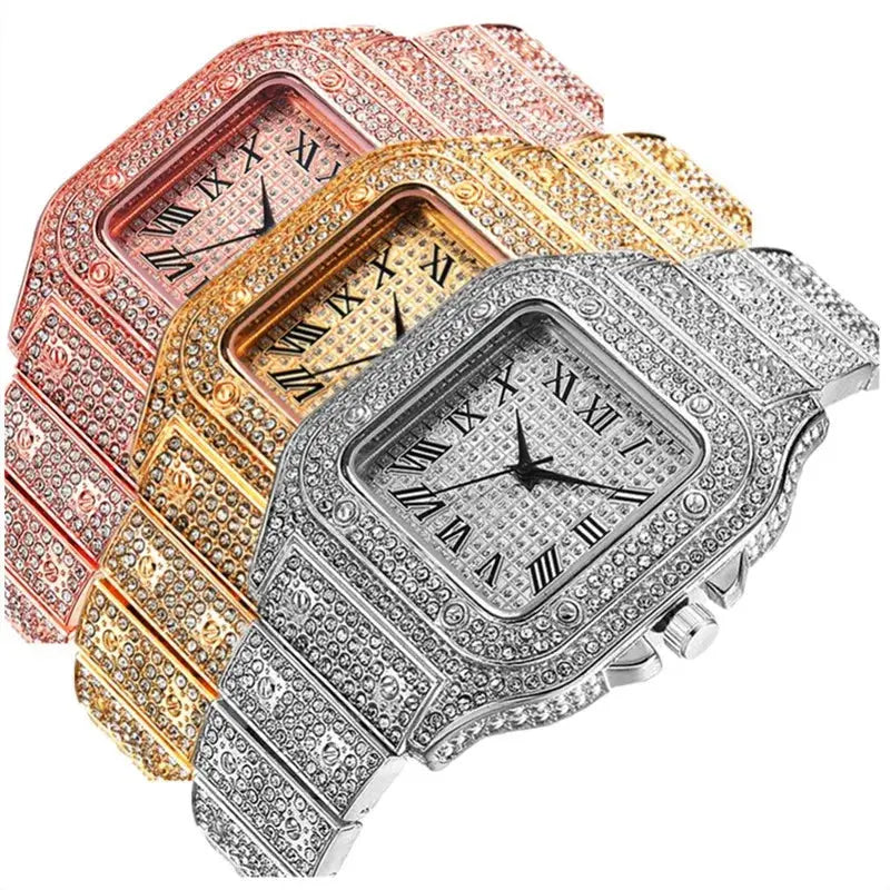 Luxury Diamond Unisex Bracelet Watch ryshop