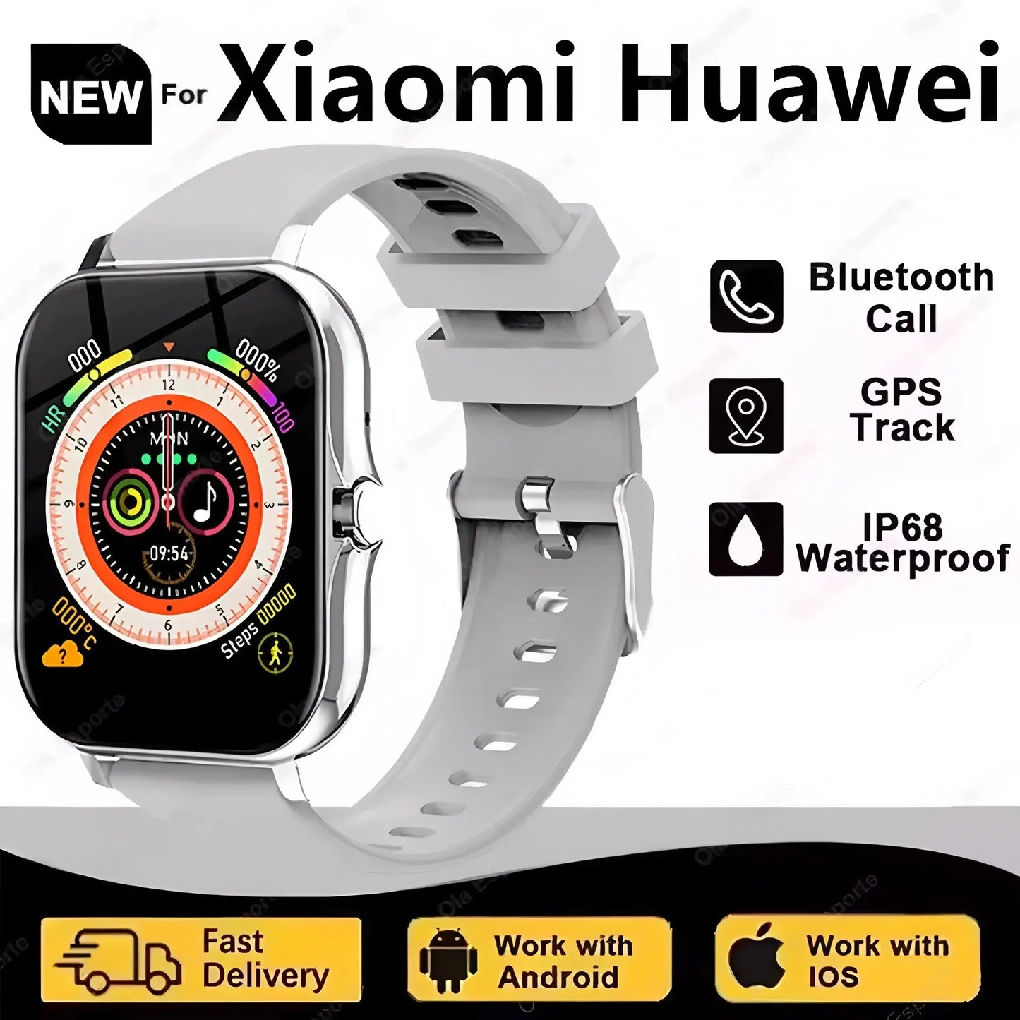 Ola Esporte SmartWatch - Fitness Tracker with GPS and Heart Rate Monitor ryshop