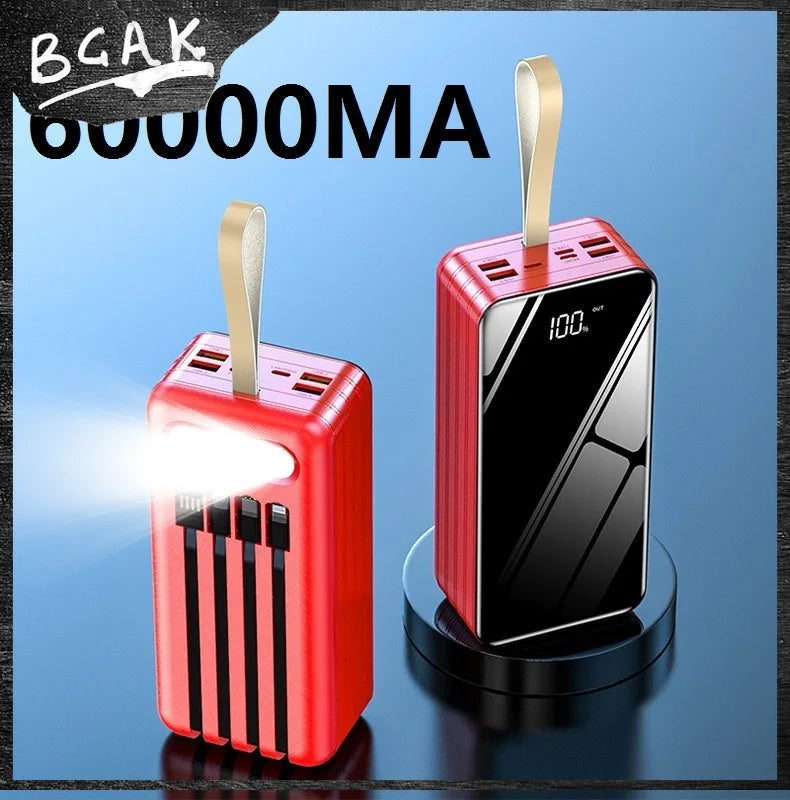 BCAK 80000mAh Large-capacity Charging Treasure Power Bank ryshop