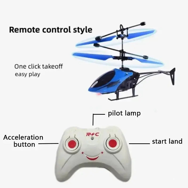Rechargeable Mini RC Drone - Remote Safe Fall-resistant Helicopter ryshop