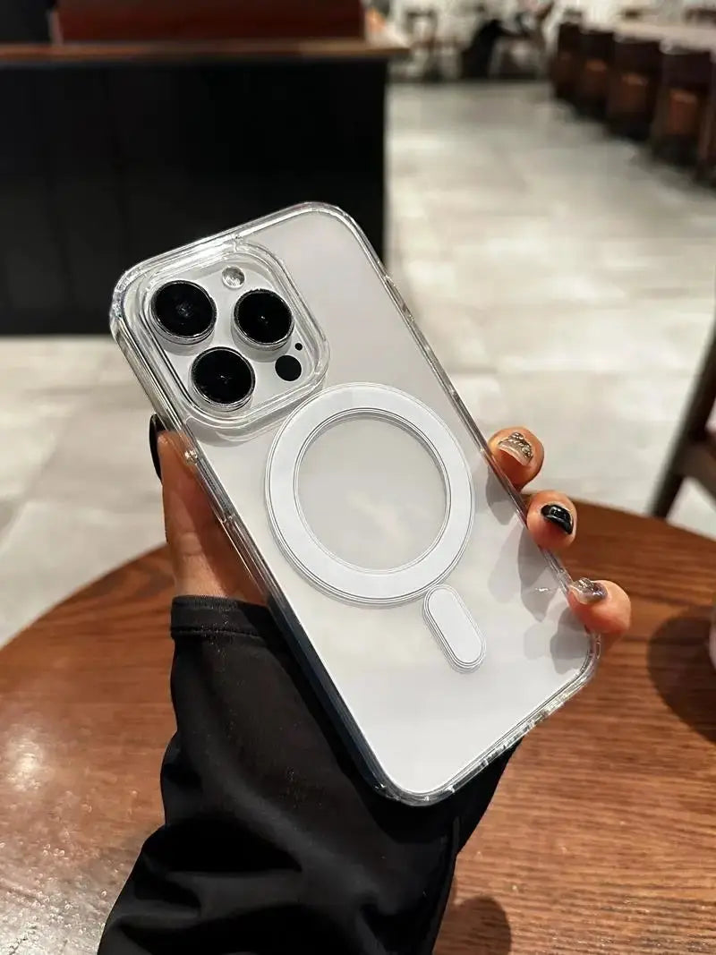 Original Transparent Magnetic Case for MagSafe Wireless Charging ryshop