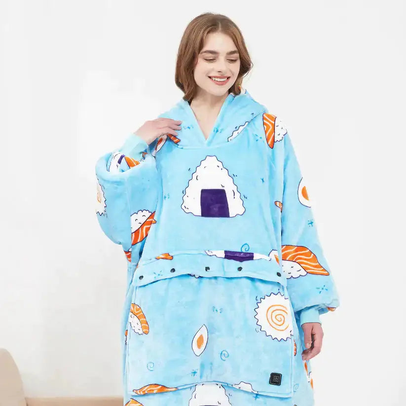Heated Hoodie Blanket ryshop