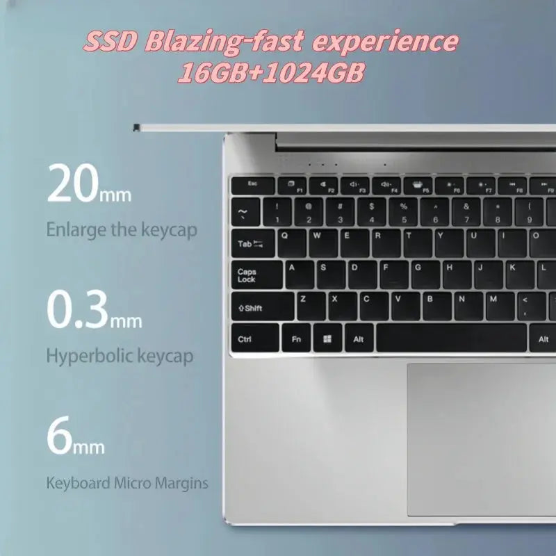Ultra Slim Laptop 14.1" - High Performance & Portability ryshop